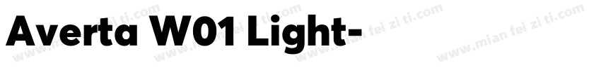 Averta W01 Light字体转换
